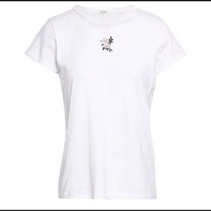 RAG & BONE Embroidered Slub Pima cotton T-shirt